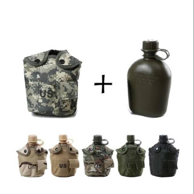 MILITARY BOTTLE US ARMY TACTICAL, BOTOL MINUM US MILITER ARMY VEPLES