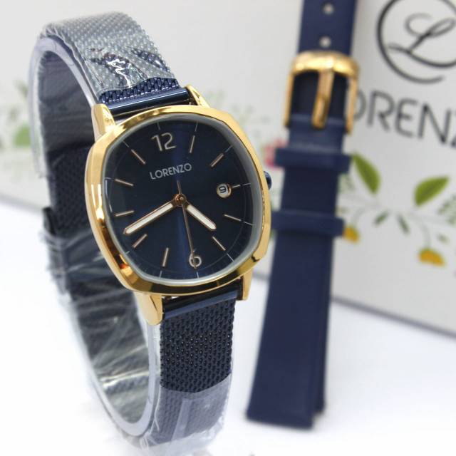 JAM TANGAN WANITA ORIGINAL LORENZO PAKET TALI