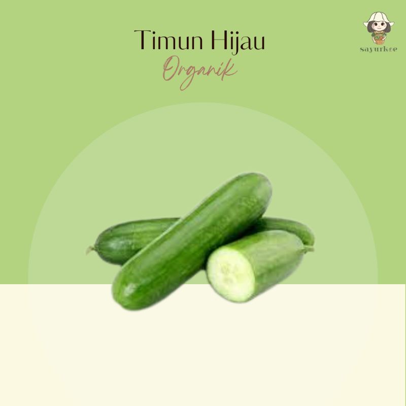 

Timun Hijau Organik 500gr