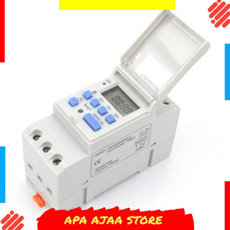 Hot Promo ! Taffware Timer Programmable Time Switch Relay 16A 220V 2000W - THC15A