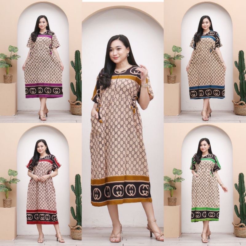 DASTER MIDI MIDHI DASTER CHIBI CIBI DASTER WANITA KEKINIAN BAHAN KATUN RAYON SUPER DASTER BATIK PEKALONGAN