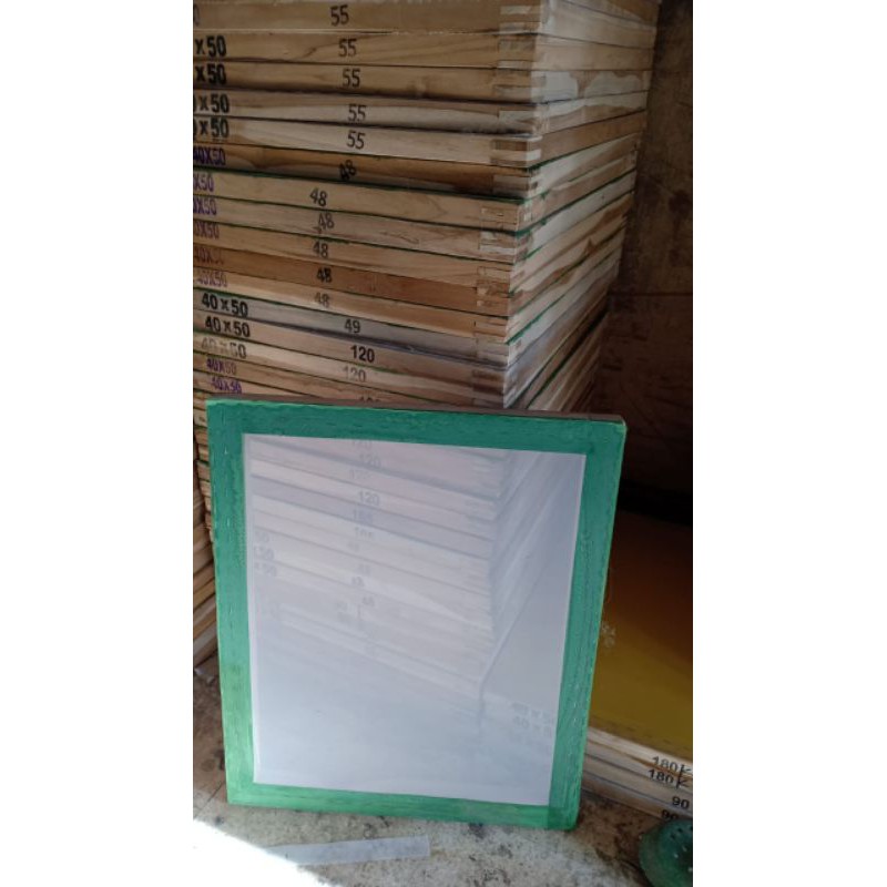 

SCREEN SABLON 40x50 T.120, T150, T165, T180 ( PUTIH/KUNING)