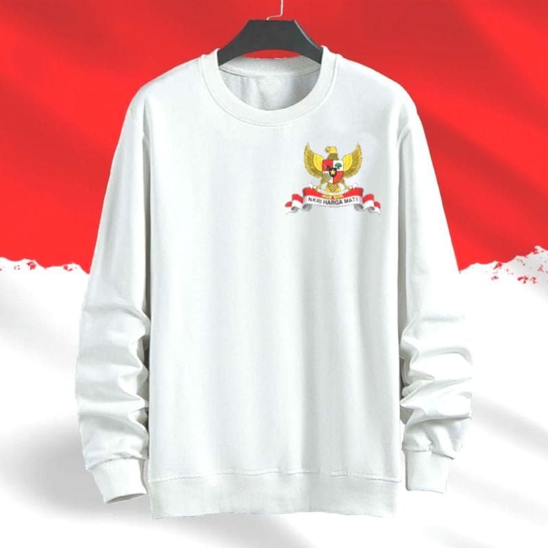 baju lengan panjang pria edisi kemerdekaan garuda NKRI HARGA MATI kaos