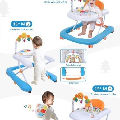 PLIKO 2 in 1 Baby Walker and Step 2058T