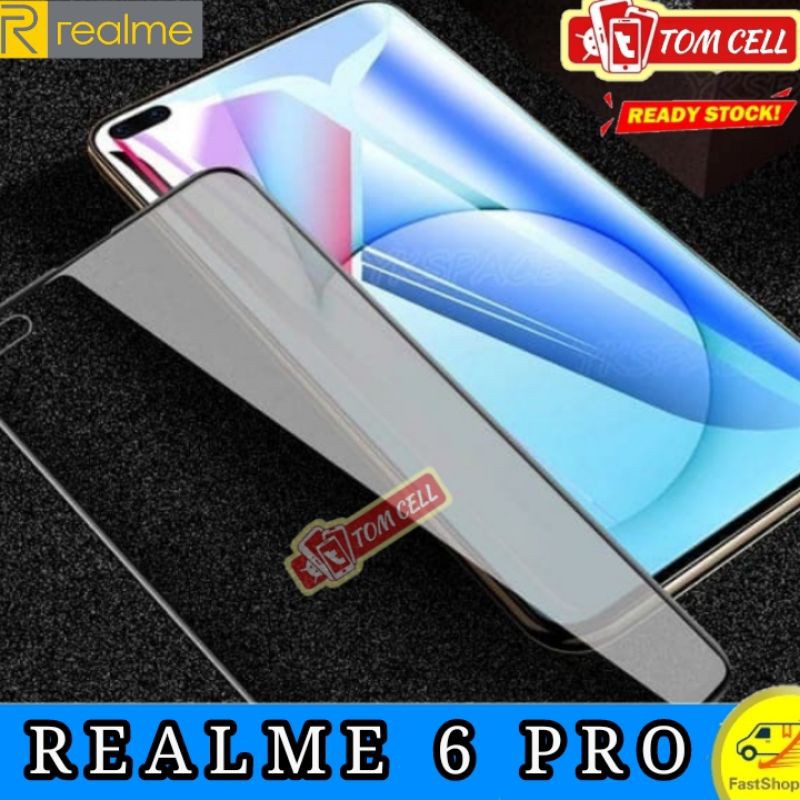 Tempered Glass TG Anti Gores Spy REALME 6 PRO Full Screen Protector