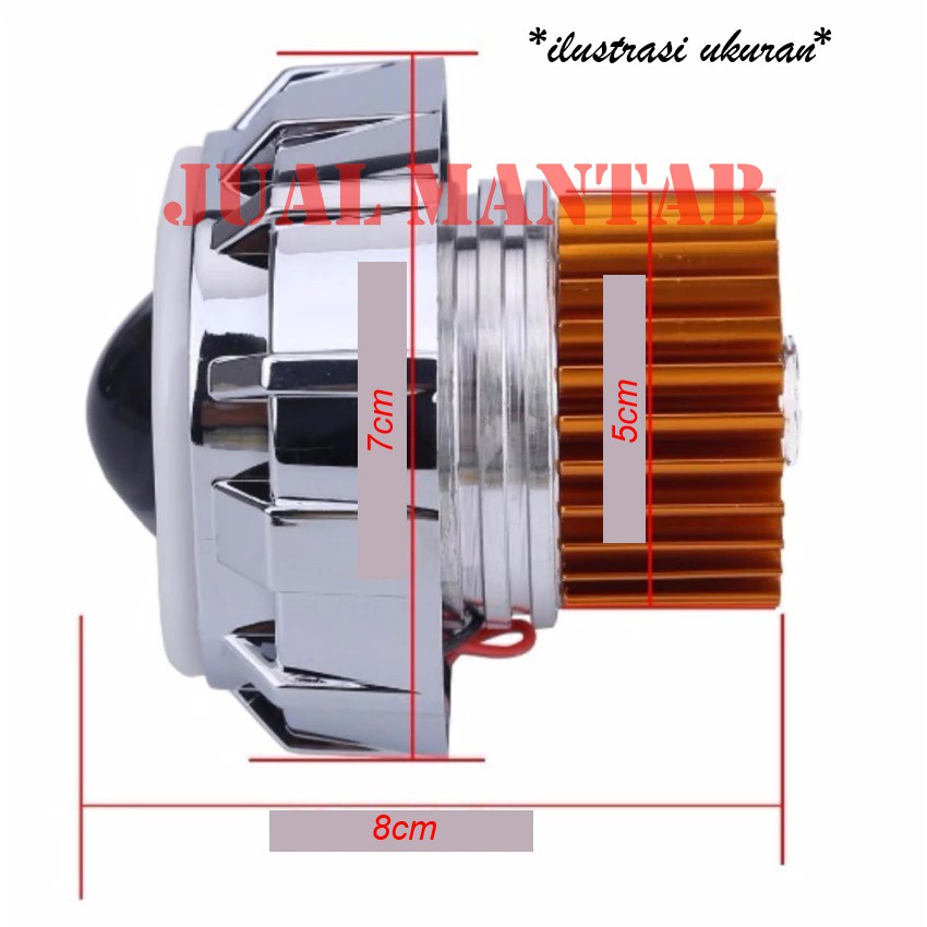 Lampu Projie Depan Lampu Proji Plus Flash Projector U29 Mini Lampu Proyektor Universal Populer 3 Mode SUPER TERANG l Eagle Eye Universal Murah