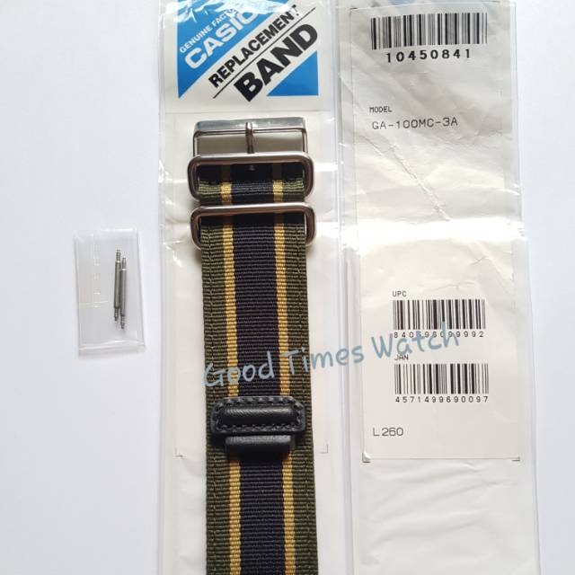 STRAP G-SHOCK GA-100MC-3A GA 100MC GA 100 Casio Original