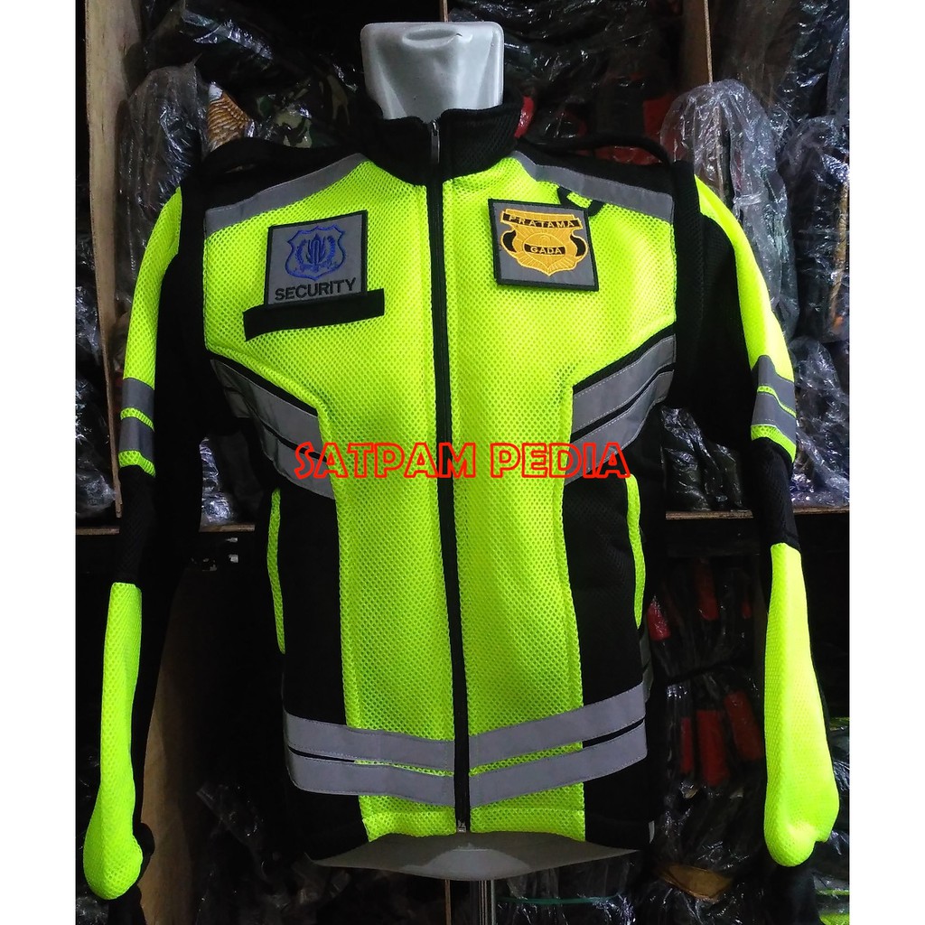 Rompi Jaket Double Mesh Security - Rompi Jaket Double Mesh