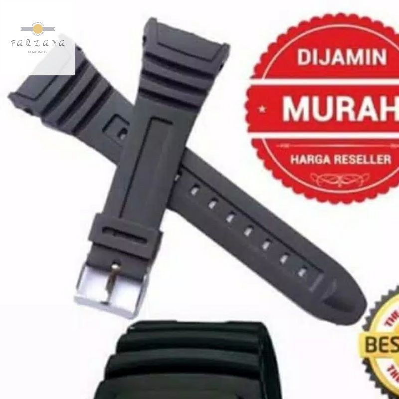 Strap By Farzana TALI STRAP JAM CASIO W-96H W96H W96-H W 96 H RUBBER TALI JAM CASIO W 96H