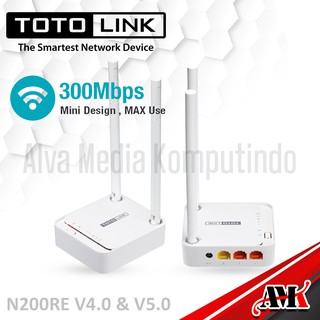 Totolink N200RE Mini Wireless Router N200RE V4.0 & V5.0 / Toto Link N200RE V4 V5 Wifi Router 2 Antenna