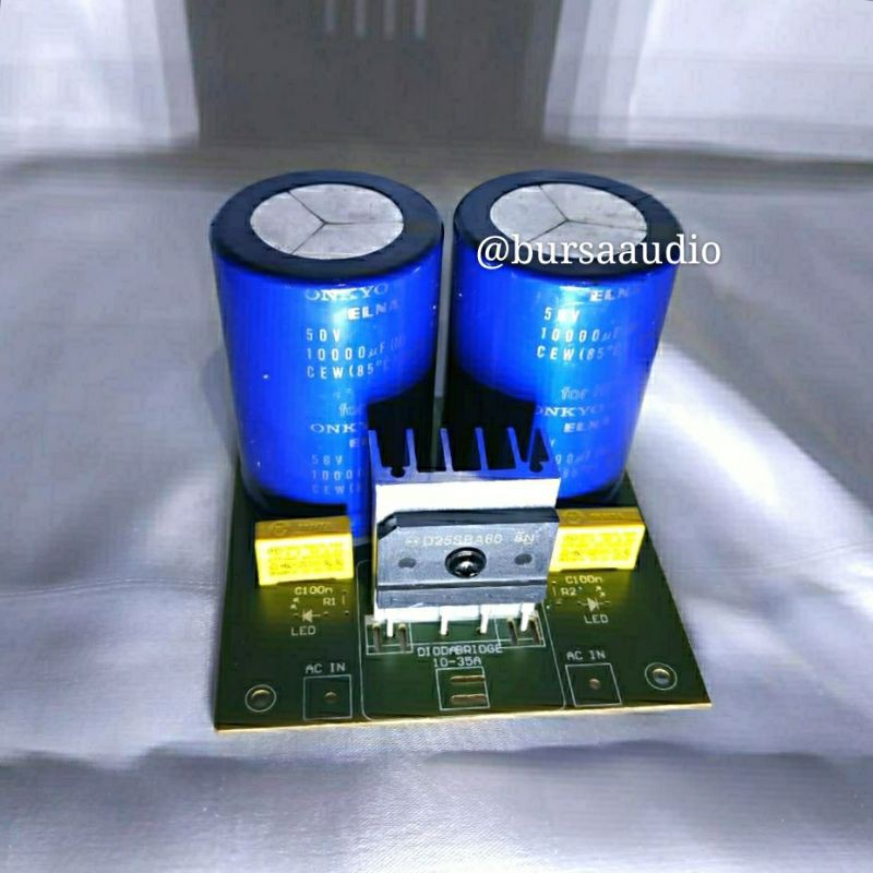 Capasitor Bank for Audio Original ELNA Japan for Onkyo Integra 10000uf 50V PSU 2 Elco Rare