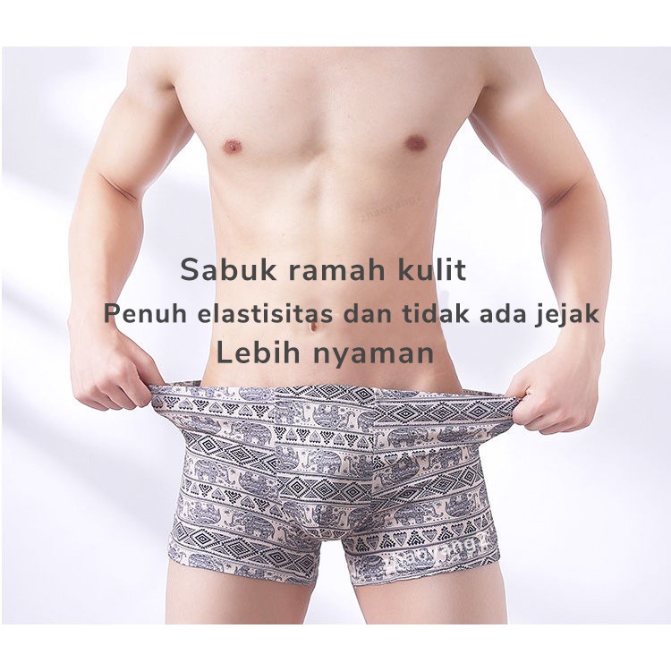 CELANA DALAM PRIA DEWASA BOXER SPORT HIGH QUALITY PREMIUM [1pcs/Eceran] cd pria sempak pakaian-5
