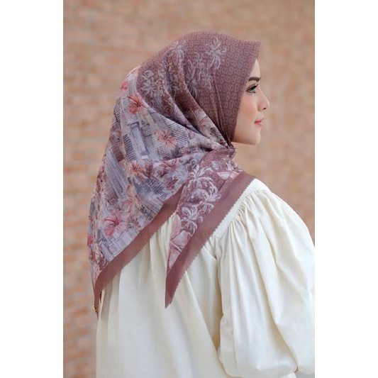 Buttonscarves Malaya Brown Voal New