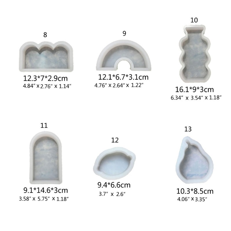 Cetakan Resin Epoksi Lilin Bentuk Bulat Segitiga Geometris 3d