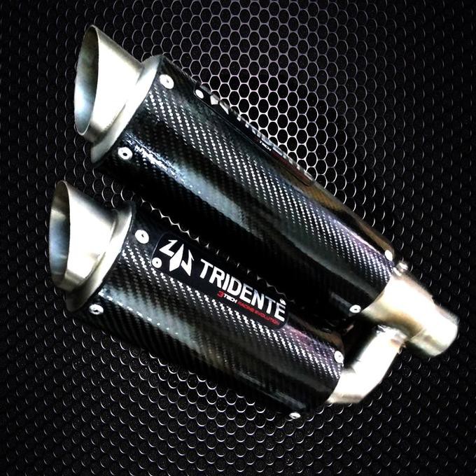 Jual Knalpot Tridente F22 Carbon Untuk 600Cc 4 Silinder Fullsystem Jual