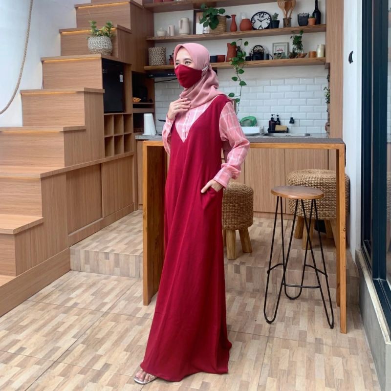 Dina dress by Dewihijab Apparel | TERSEDIA SIZE XS S M L XL XXL XXXL