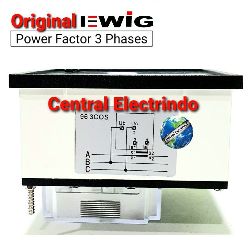 Power Factor Meter COS P EWIG 3Phases AC 415V/5A