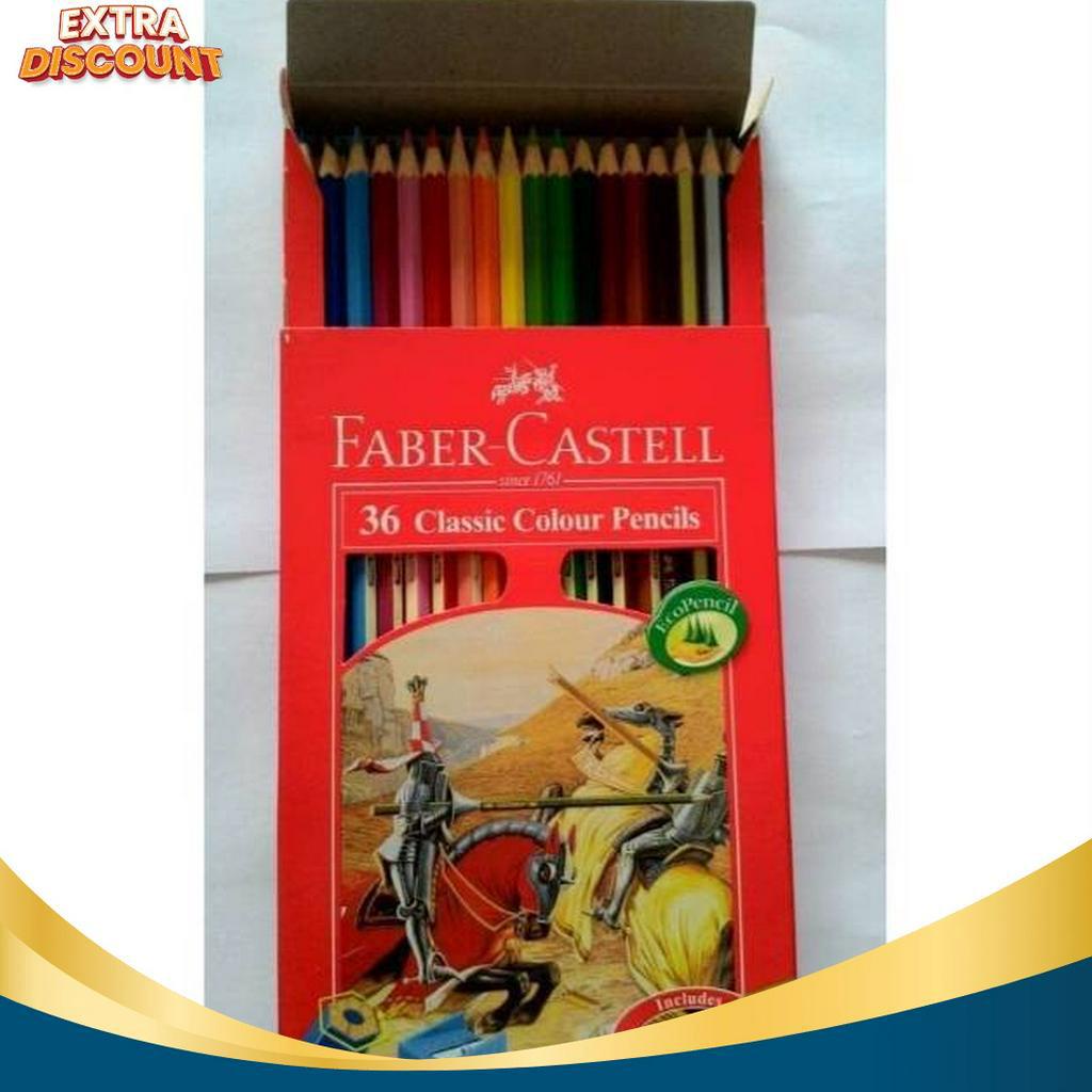 

MEGA Pensil Warna Classic Faber Castell 36 Warna Color Pencil