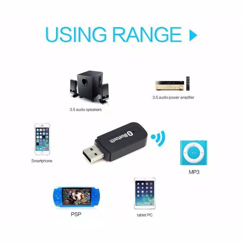 Bluetooth Receiver Music To AUX Audio mobil