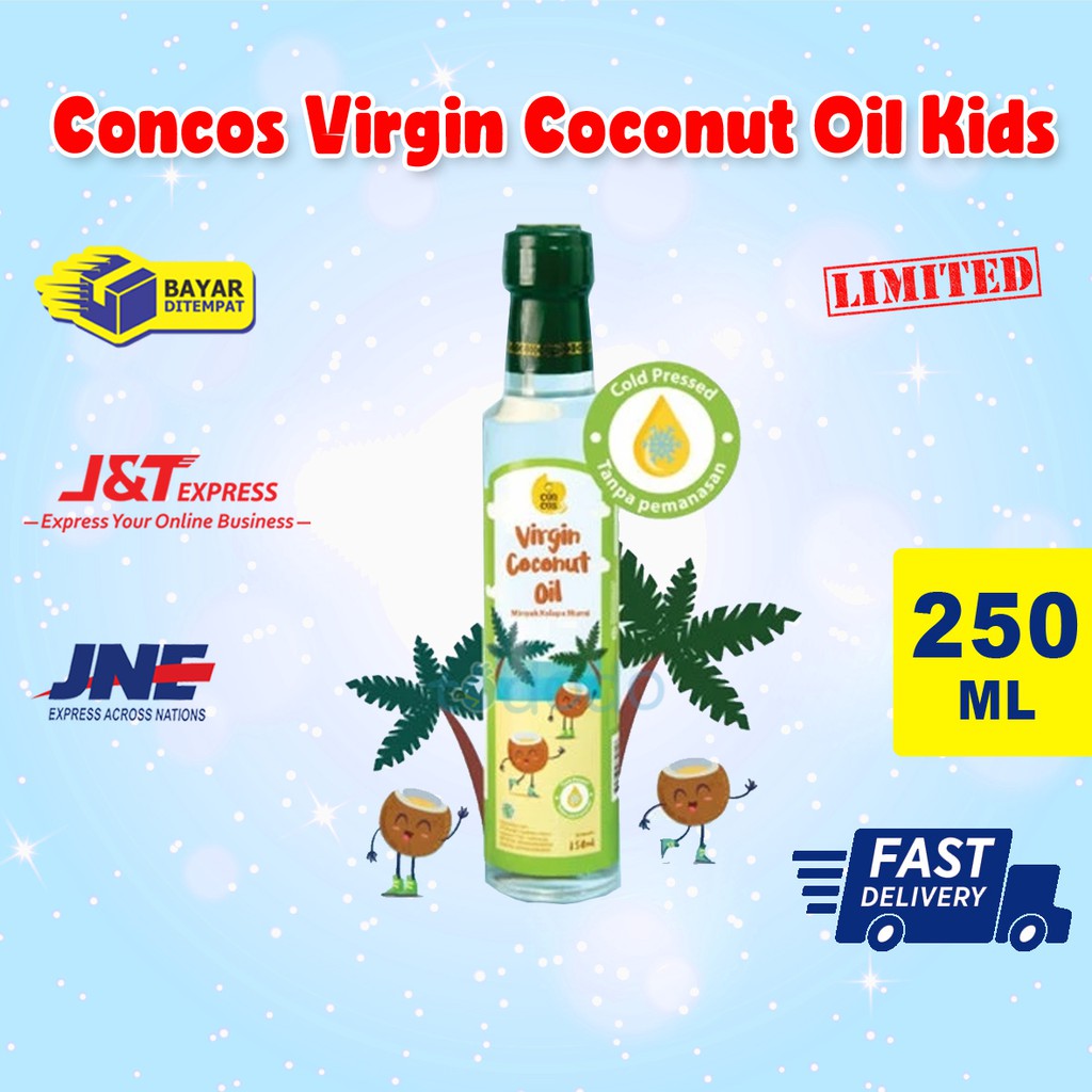 Concos Virgin Coconut Oil Kids 250ml /VCO /Minyak Kelapa Murni