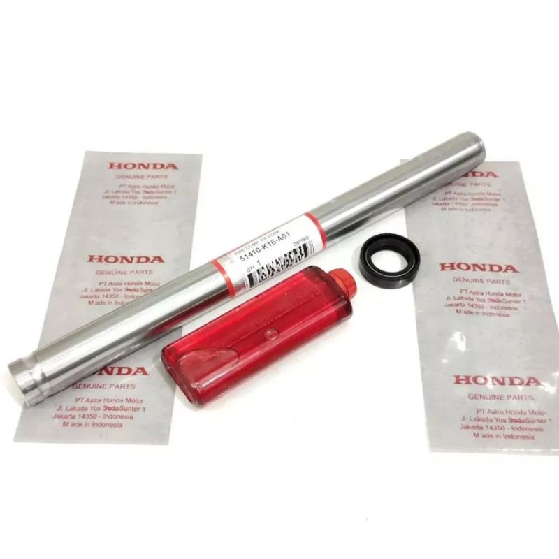 k16 1pc as shock depan+ 1 seal shock +oli shock honda beat fl esp 2016/2020, scoopy fi esp 2018/2020