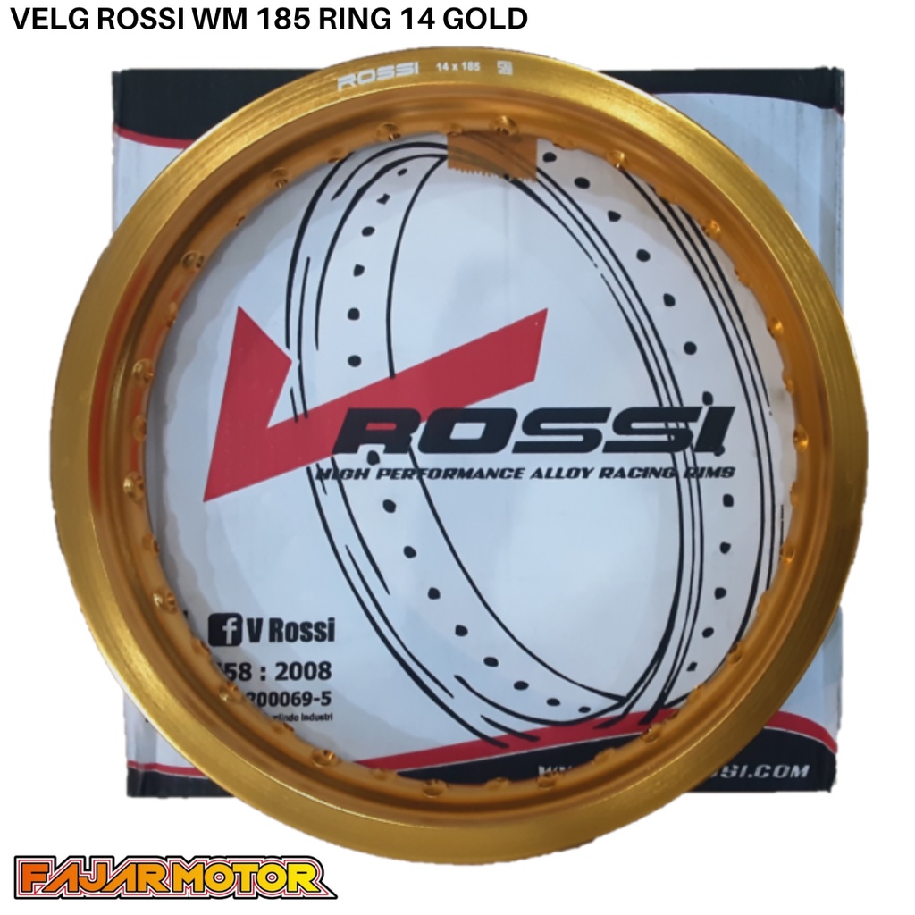 VELG ROSSI WM SHAPE KOTAK 185 RING 14 ALUMINIUM