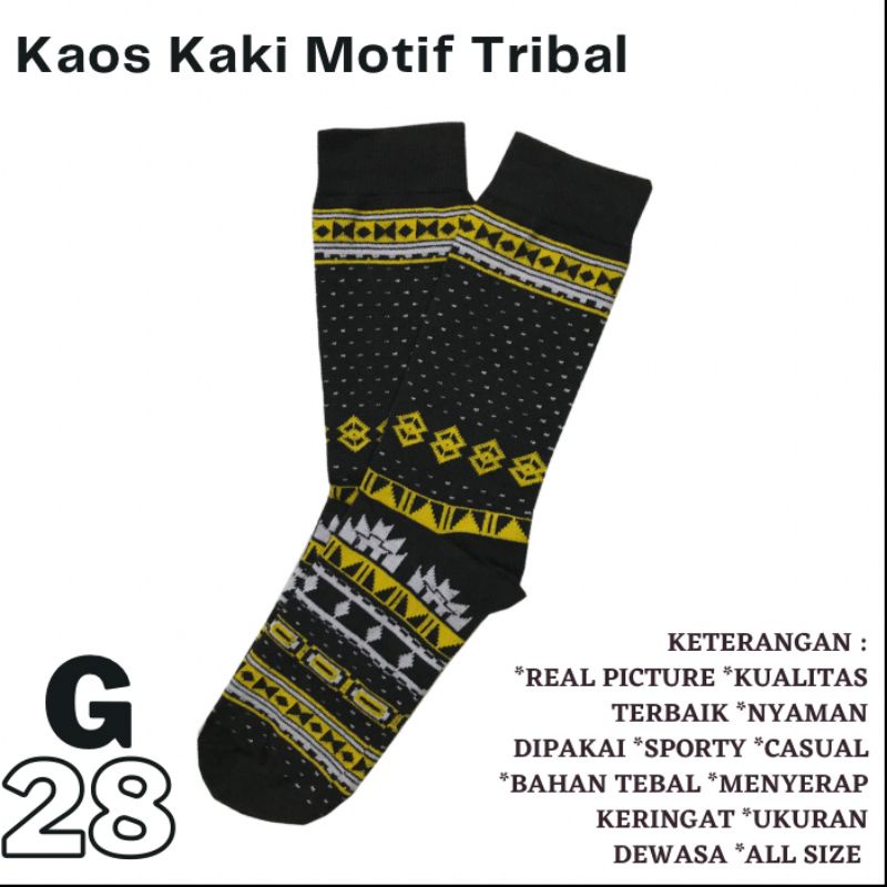 G28 Grosir Kaos Kaki Motif Tribal Skate bisa COD Bandung