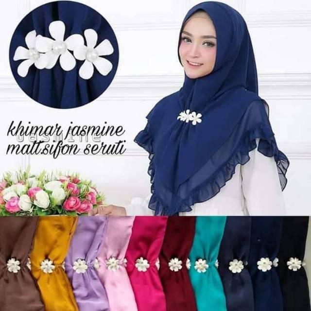 Jilbab hijab khimar grosir kerudung murah instan jasmine