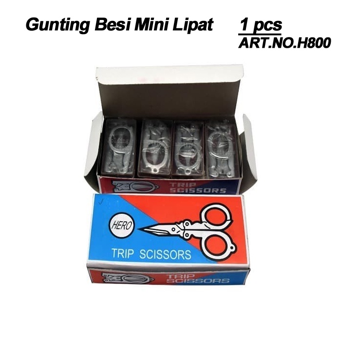 Gunting Kecil Lipat / Gunting Lipat Mini Besi 8 cm (H800) Satuan