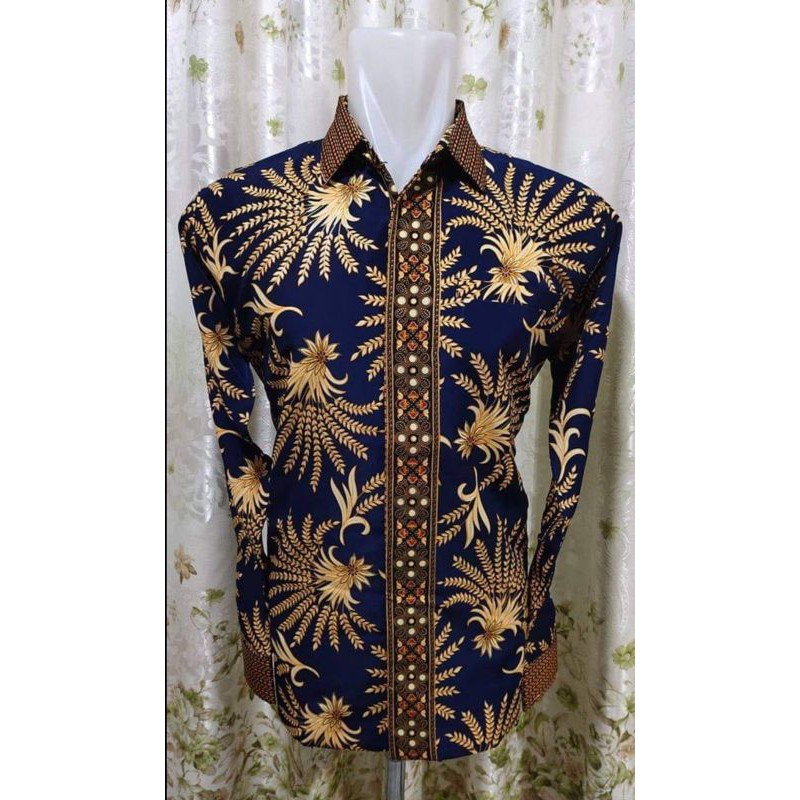 KEMEJA BATIK  PRIA SEMI SUTRA PREMIUM