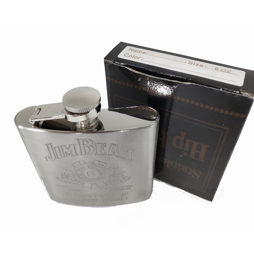 Botol Minum Wine Whiskey Hip Flask 7oz F0212