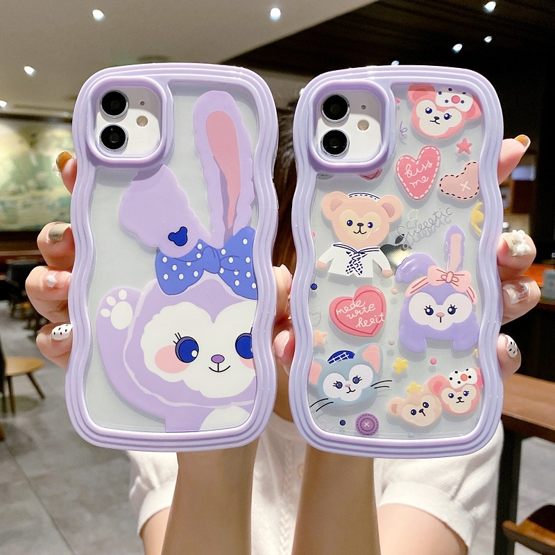 2 in 1 Casing iPhone 14 13 12 Pro MAX 11 X XR XS MAX Motif Kartun Lucu