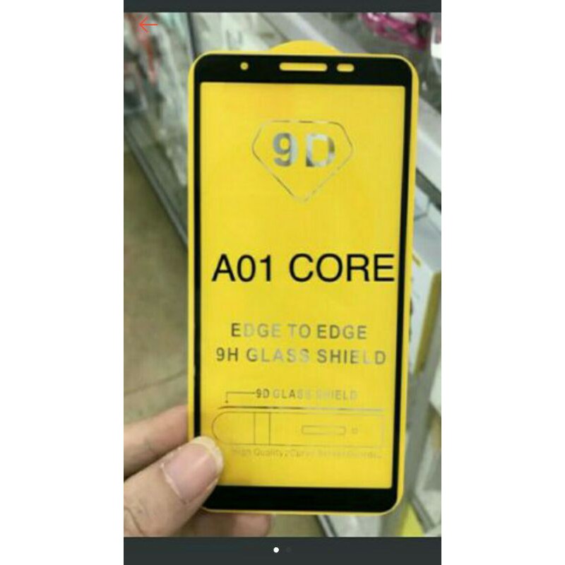 SAMSUNG M01 CORE A01 CORE TEMPERED GLASS 9D FULL COVER FULL GLUE