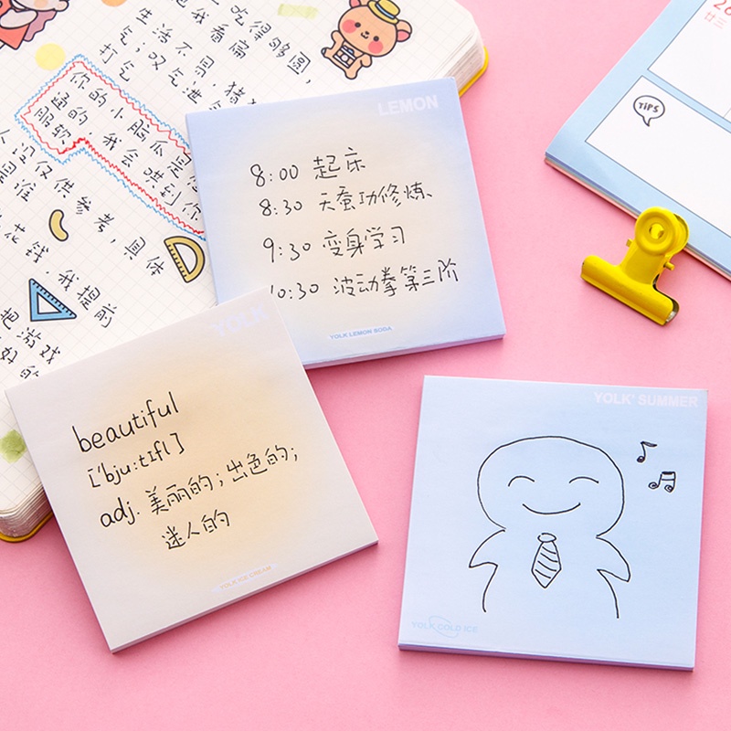 50 Lembar Sticky Note Mini Warna Gradasi