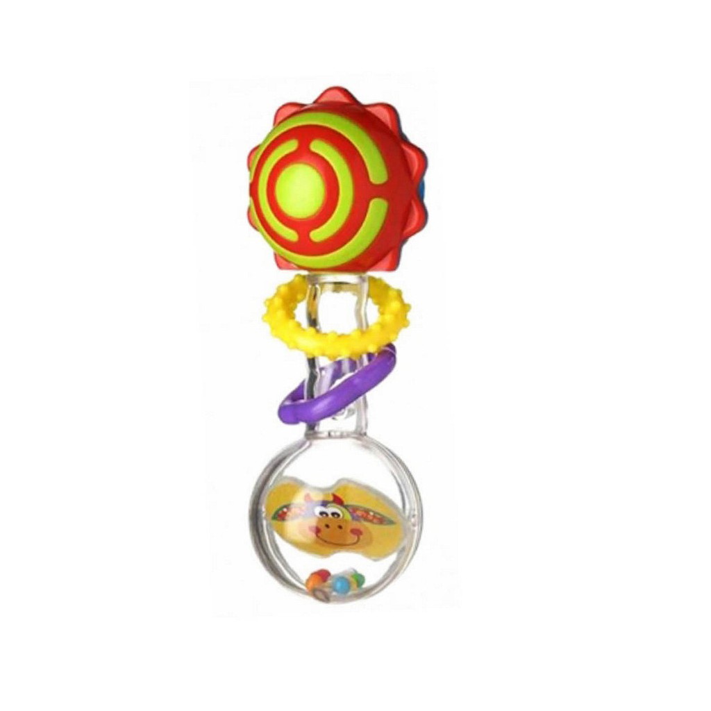 Playgro Baby Twisting Barbel Rattle - Mainan Gigit Anak Bayi Balita-1