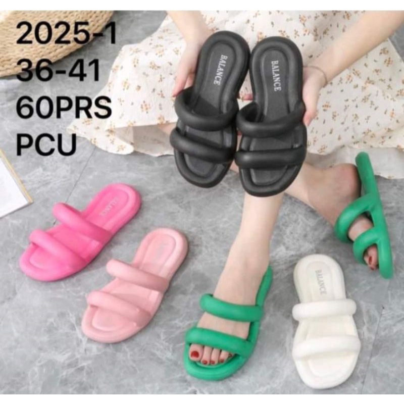 36-41 sandal balance slop bantal balance 2025/sandal karet jelly flatform strab dua sendal slop pere