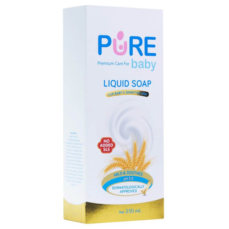 PURE BABY MURAH LIQUID SOAP SENSITIVE SKIN 230ML / 80ML SABUN CAIR BAYI PUREBABY