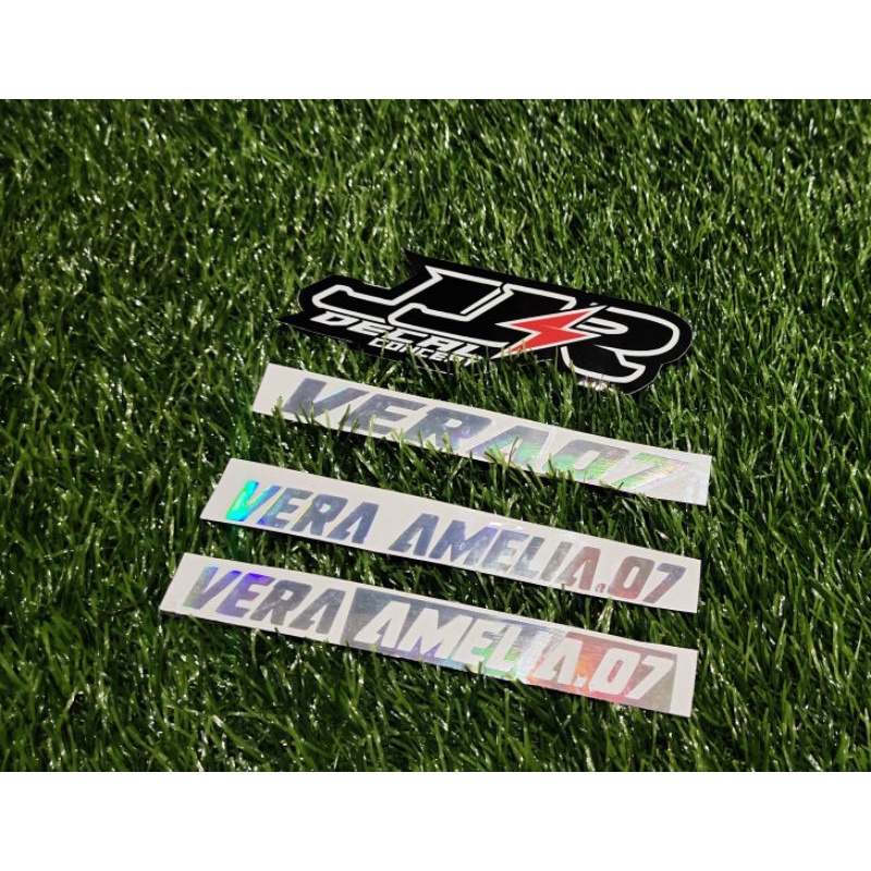 

stiker cutting Hologram custom request nama