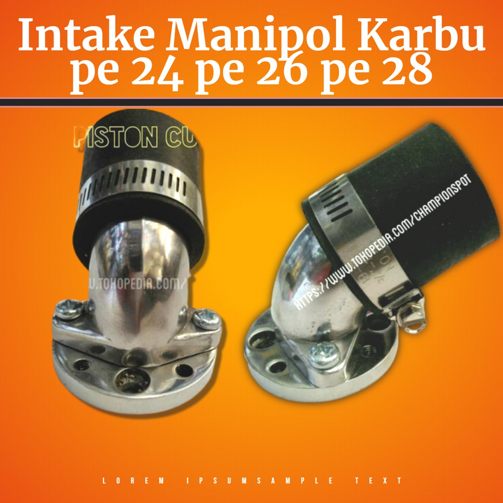 Manipul Intake Miring Karburator PE 24 PE 26 PE 28 Motor / Intake Karbu / Manipul Karbu-1