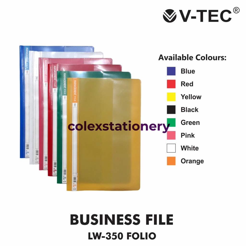 

Business File / Map Folio Dokumen Plastik Vtec / Map Jepit ( Perpcs )