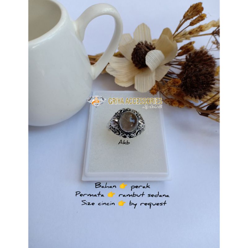 cincin perak // rambut sedana // size by request