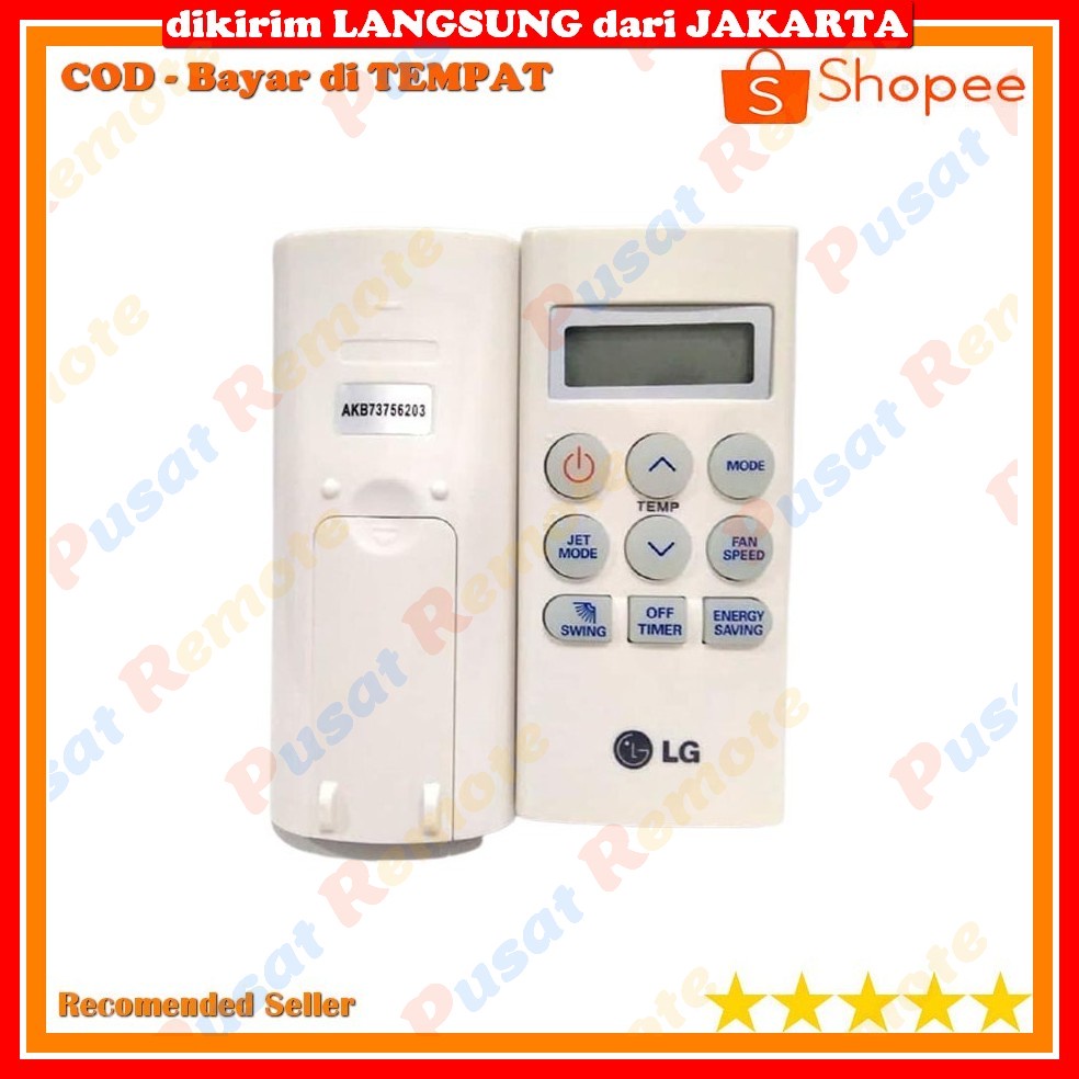 Remote Remot AC LG AKB73756203/AKB73756207 PLASMA JETCOOL HERCULES Grade Original Kualitas Premium