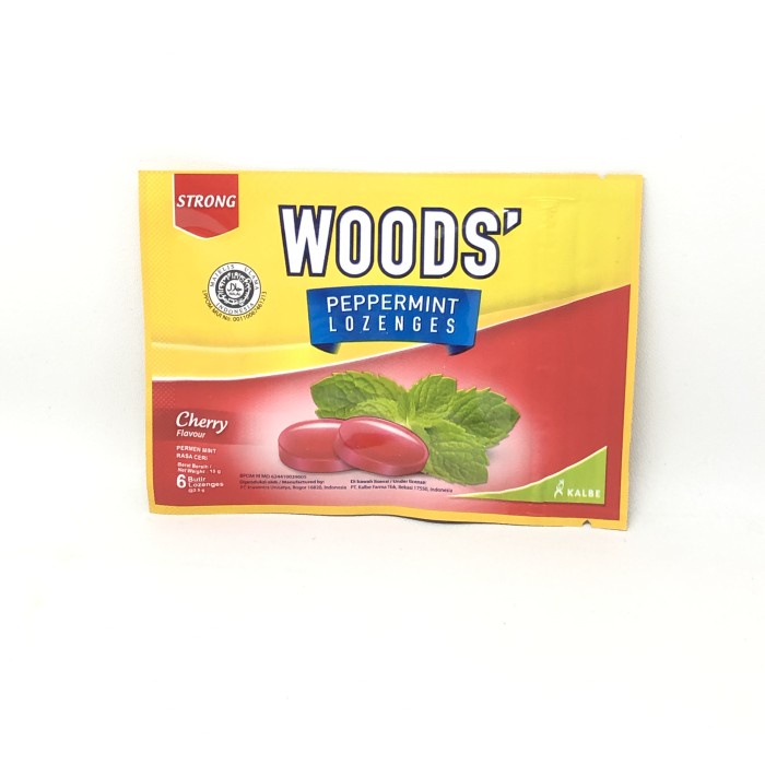 

WOODS' PAPPERMINT LOZENGES 4 VARIAN RASA ISI 6 BUTIR 15G