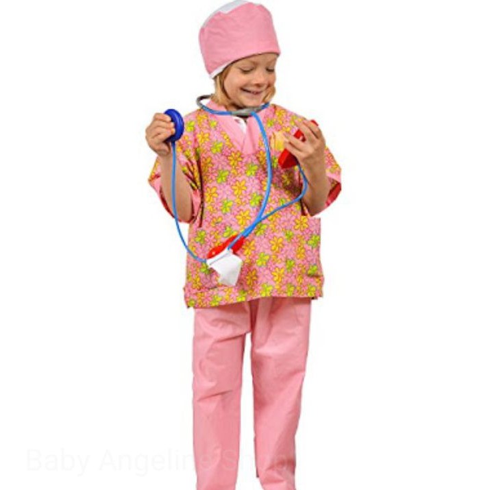 Baju kostum anak profesi suster Nurse costume perawat suster cosplay