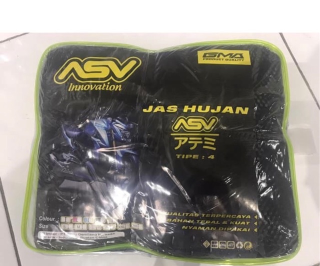 Jas hujan ASV Carbon Tipe 4