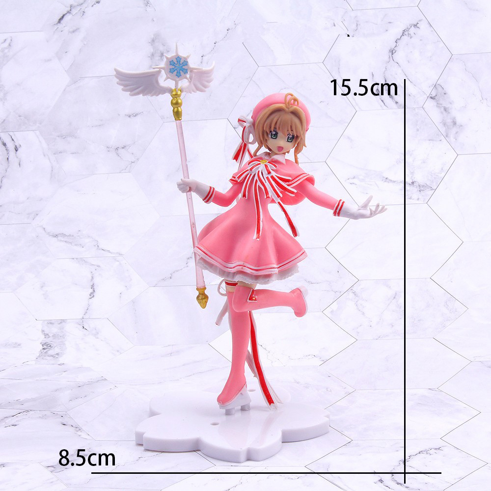 Mxbeauty Mainan Action Figure Anime Cardcaptor Sakura Bahan Pvc Untuk Dekorasi Kue