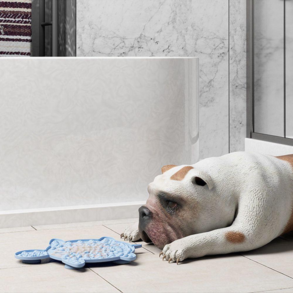 [Elegan] Alas Jilat Anjing Silikon Mangkuk Makanan Makan Pelatih Mencuci Perangkat Gangguan Slow Food Plate