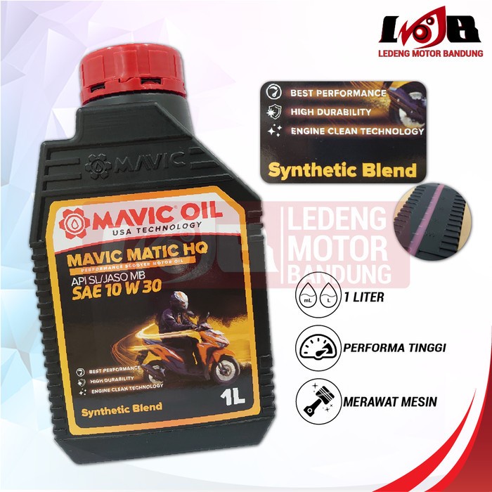 Mavic Oli Motor Matic HQ Synthetic Blend Skuter Oil JASO MB 10W30