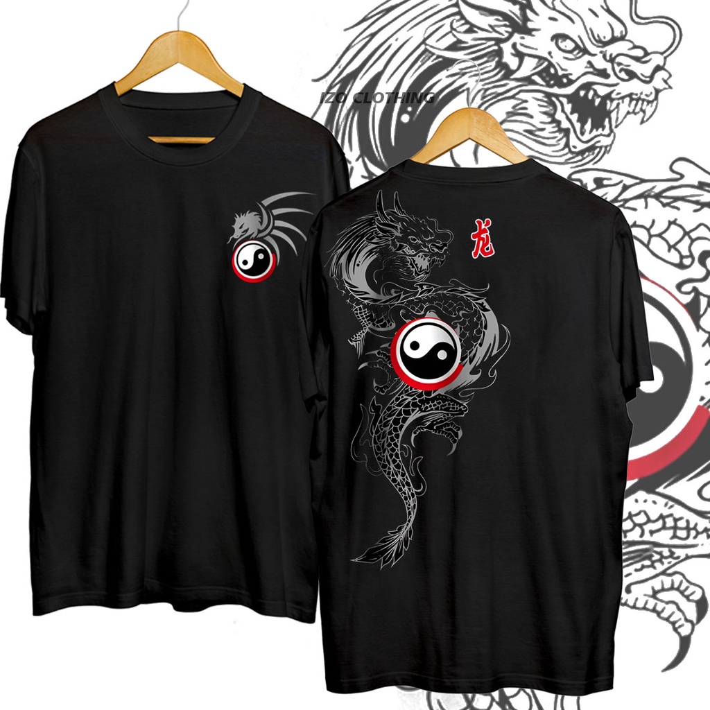 Kaos Distro Naga Yin Kaos Distro Termurah Kaos Distro Sukajan Kekinian Hits Terbaru