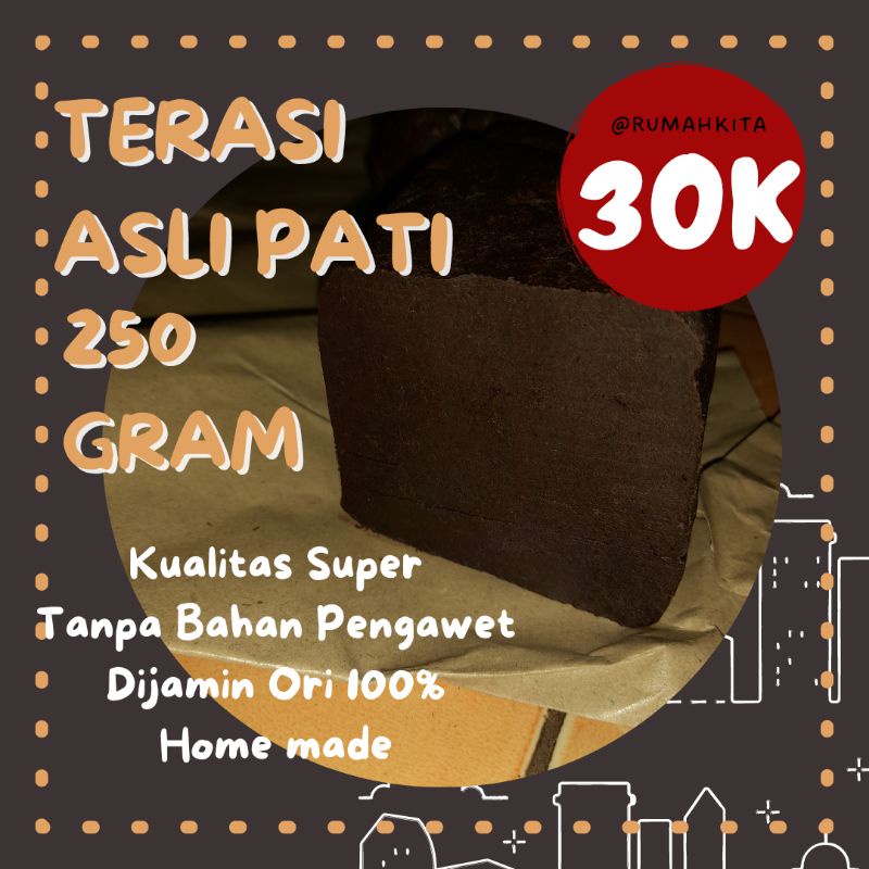 

TerasiRebonAsliPati250gram